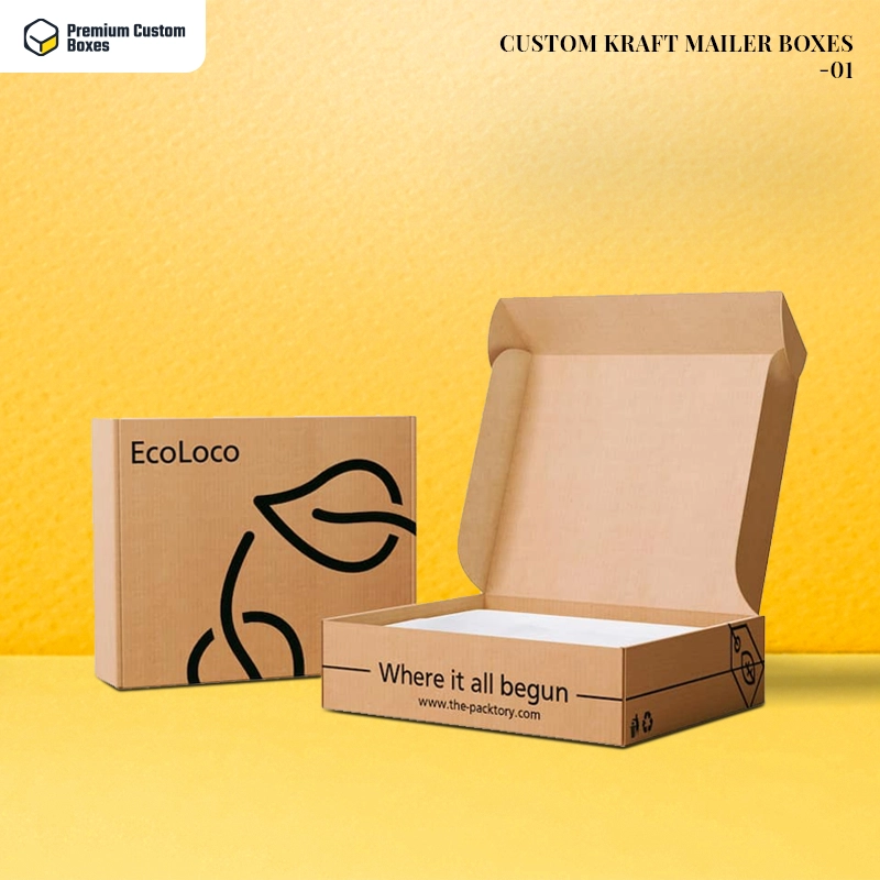 Custom Kraft Mailer Boxes