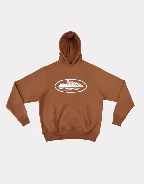 Corteiz Alcatraz Hoodie – Hazelnut