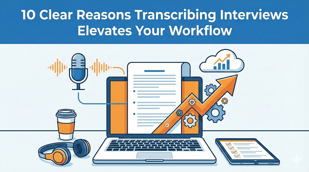 10 Clear Reasons Transcribing Interviews Elevates Your Workflow