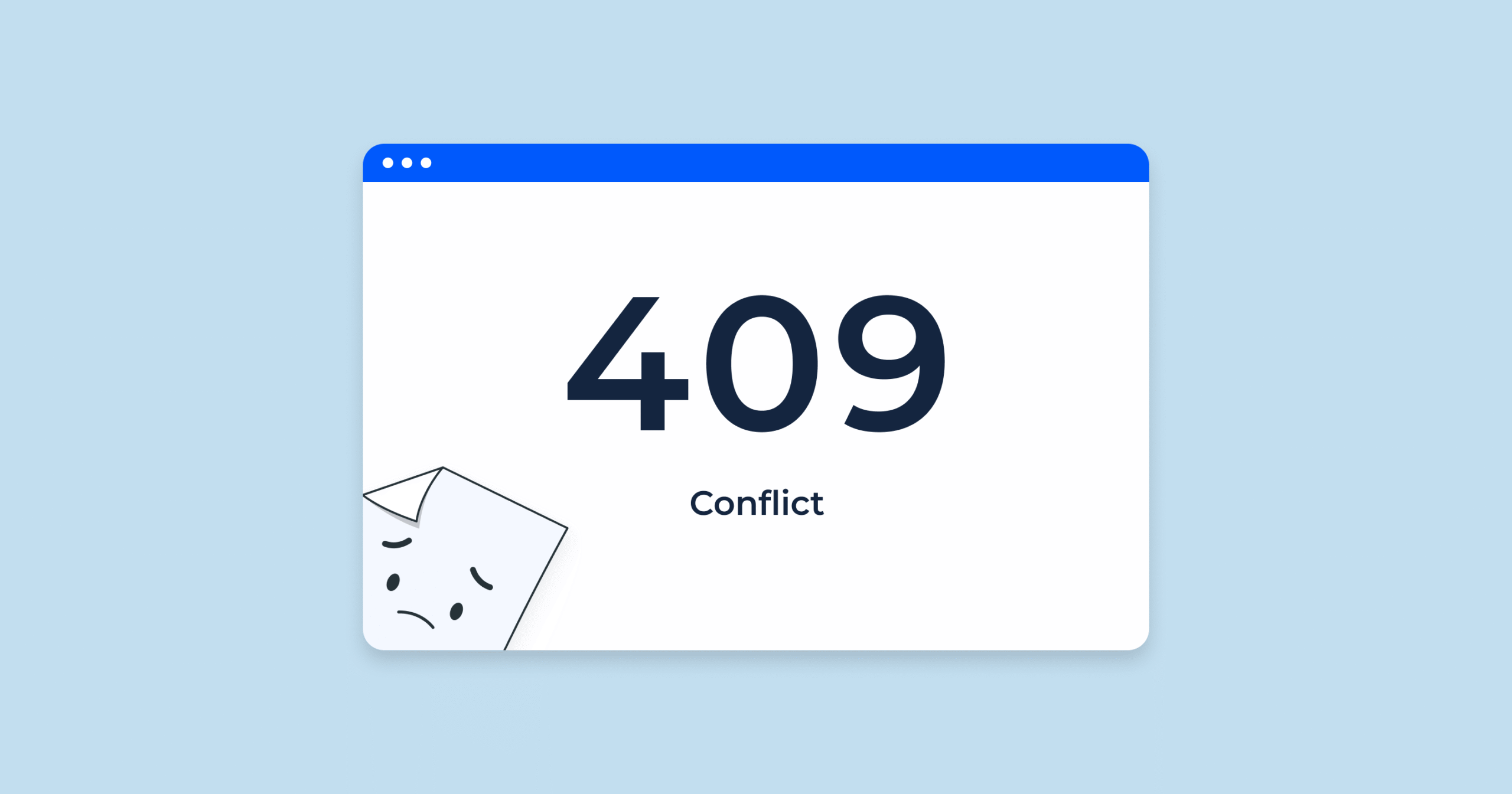 HTTP 409 Status Code Conflict Error
