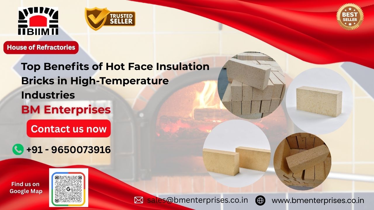 Whether you need hot face insulation bricks in Faridabad or hot face insulation bricks in Delhi NCR, BM Enterprises ensures timely delivery with consistent quality