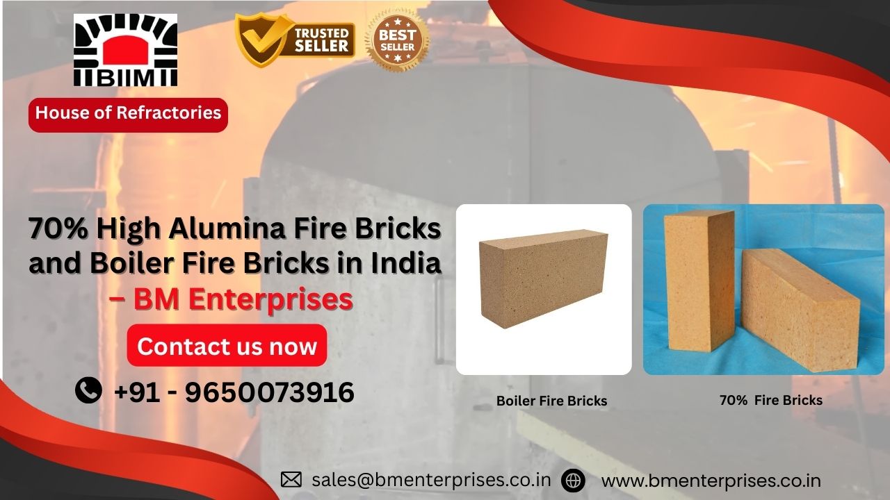 70% High Alumina Fire Bricks and Boiler Fire Bricks in India