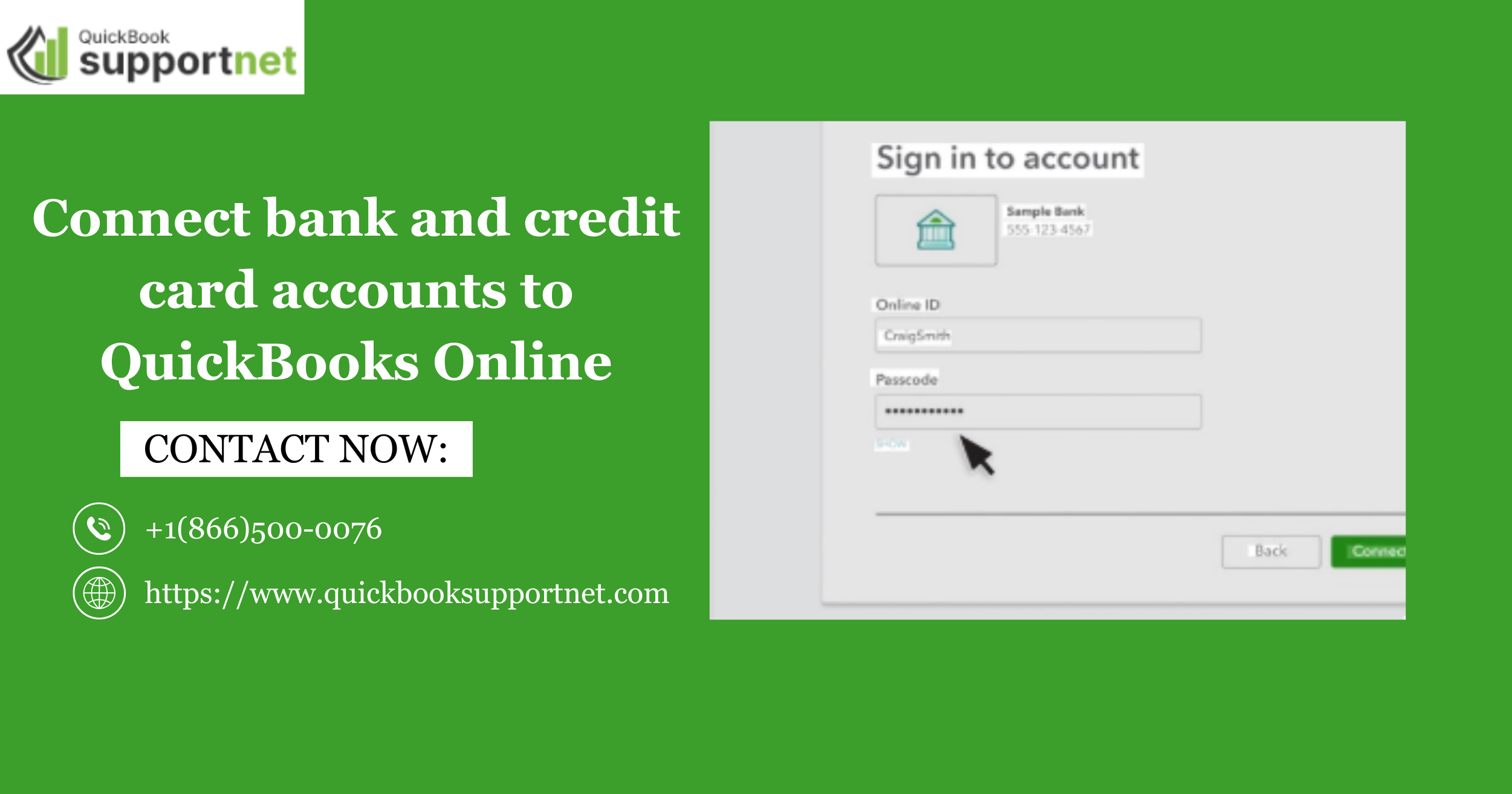Connect bank and credit card accounts to QuickBooks Online