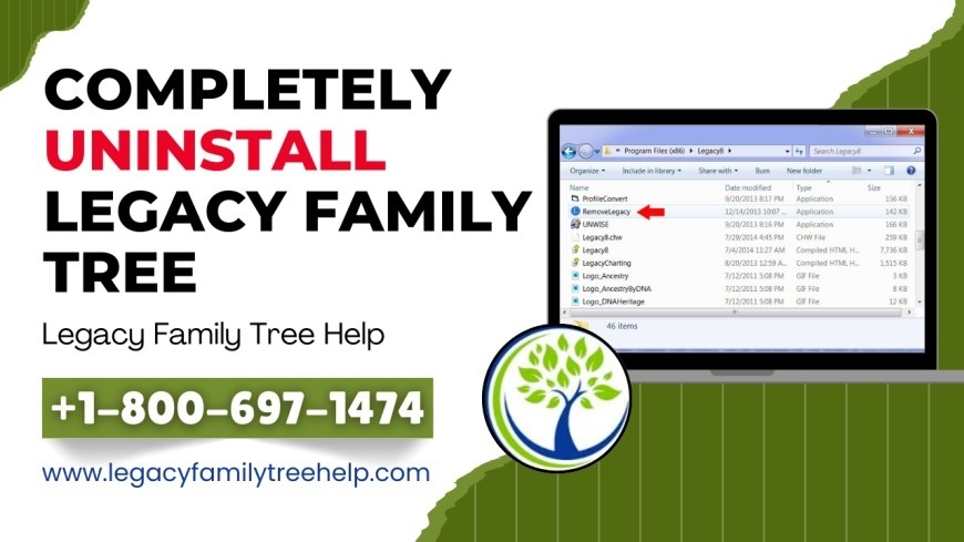 uninstall legacy family tree