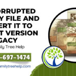 Converting family files in Legacy