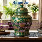 Decorative ginger jar in Moradabad by Orchid Decor Crafts luxury home decor item